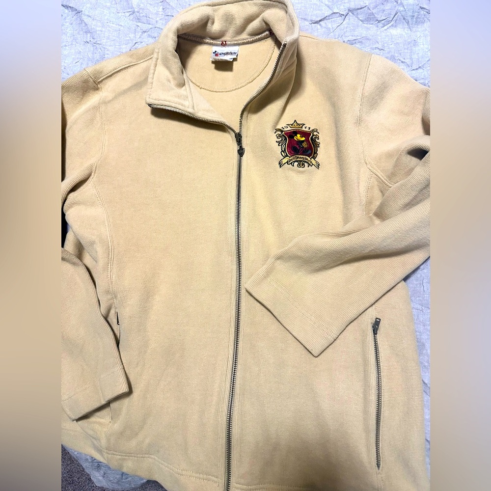 Women’s Gold Walt Disney World Zip-up Sweater (XL)